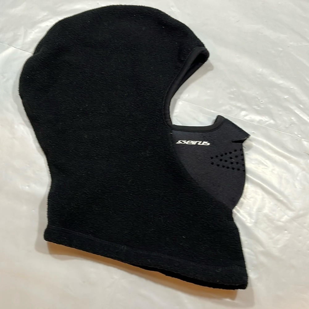 Seirus BLACK FLEECE Adult Full-face Mask Clava SMALL MEDIUM winter ski snow sled